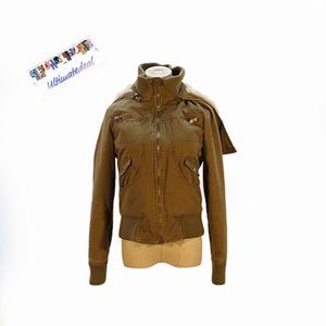 Mossimo Supply Co. Navy Green Jacket with detachable Hood EUC.